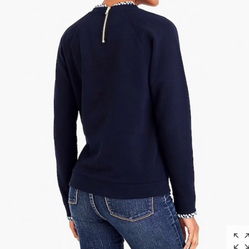 J.Crew Mercantile Woven Ruffle Neck Pullover - Picture 3 of 5